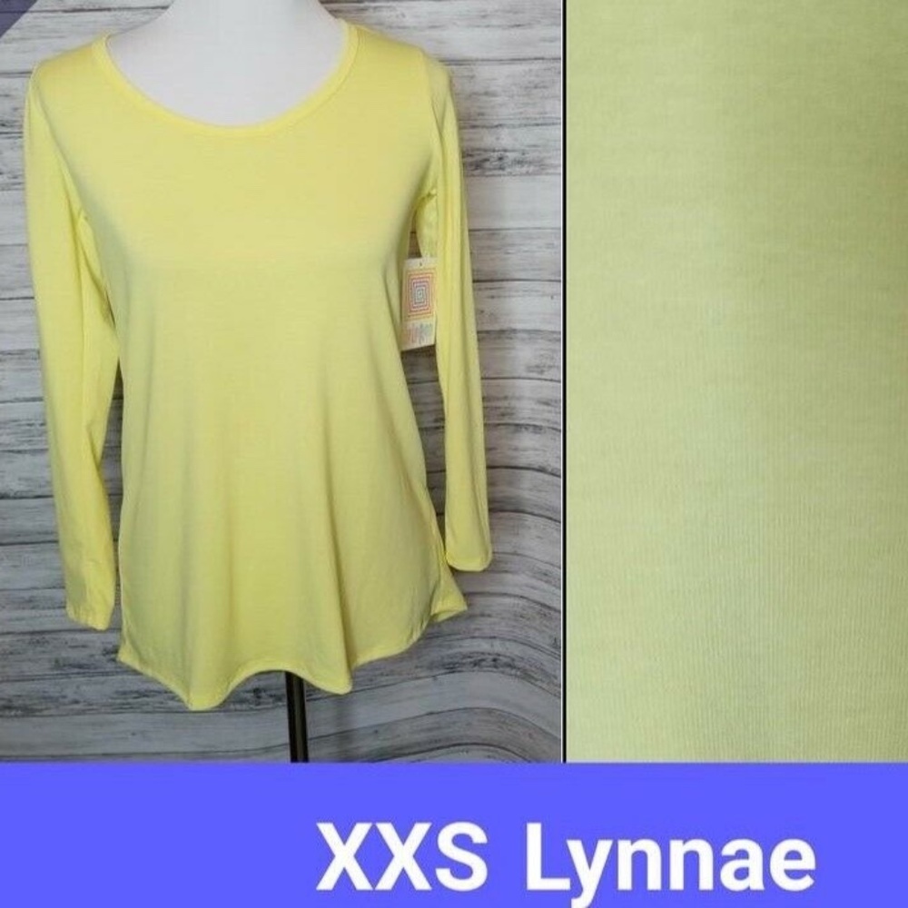 LULAROE LYNNAE XXS BRIGHT YELLOW